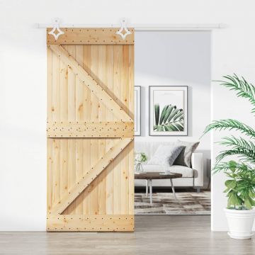Gossi usa glisanta cu set feronerie, 90x210 cm, lemn masiv de pin