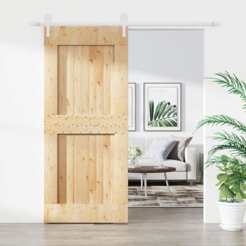 Gossi usa glisanta cu set feronerie, 90x210 cm, lemn masiv de pin