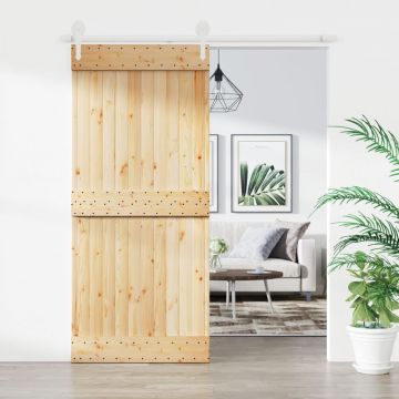 Gossi usa glisanta cu set feronerie, 90x210 cm, lemn masiv de pin