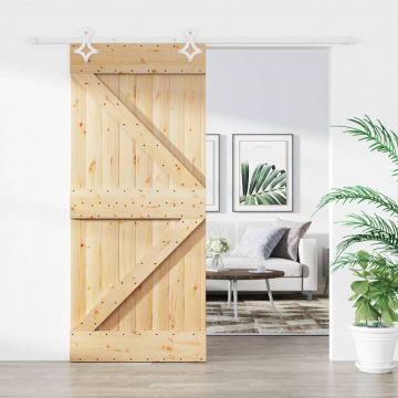 Gossi usa glisanta cu set feronerie, 90x210 cm, lemn masiv de pin