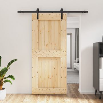 Gossi usa glisanta cu set feronerie, 90x210 cm, lemn masiv de pin