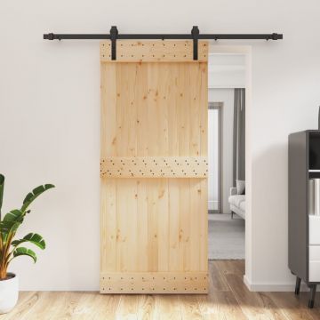 Gossi usa glisanta cu set feronerie, 90x210 cm, lemn masiv de pin