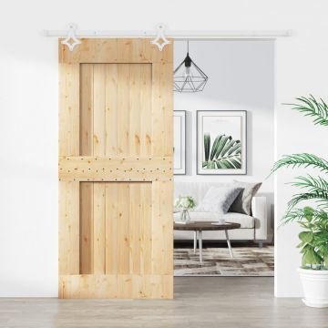 Gossi usa glisanta cu set feronerie, 90x210 cm, lemn masiv de pin