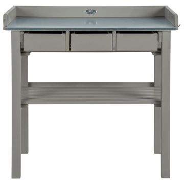 Esschert design banc de lucru pentru gradina, gri, cf29g