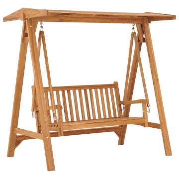 Gossi banca balansoar, 170 cm, lemn masiv de tec