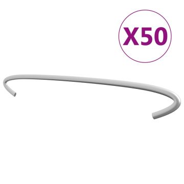 Gossi carlige pentru gabioane, 50 buc., otel galvanizat, 30 cm