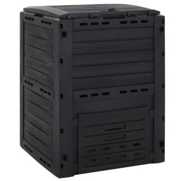 Gossi compostor de gradina, negru, 280 l, polipropilena