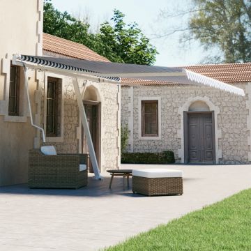 Gossi copertina autonoma retractabila automat albastru&alb 400x300 cm