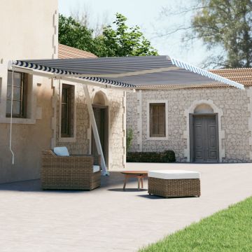 Gossi copertina autonoma retractabila automat albastru&alb 500x300 cm