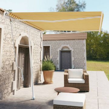 Gossi copertina autonoma retractabila automat galben&alb 300x250 cm