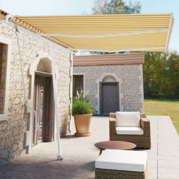 Gossi copertina autonoma retractabila automat, galben&alb, 350x250 cm