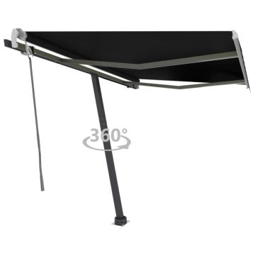Gossi copertina autonoma retractabila manual, antracit, 300x250 cm