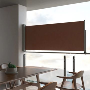 Gossi copertina laterala retractabila de terasa, maro, 100 x 300 cm