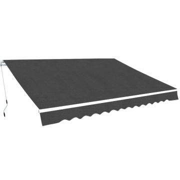 Gossi copertina pliabila cu actionare manuala, 400 cm, antracit