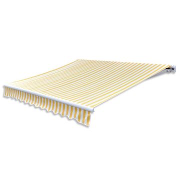 Gossi copertina pliabila motorizata, 400 cm, galben/alb