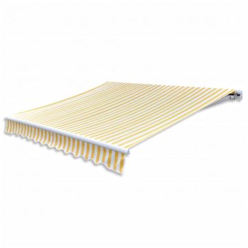 Gossi copertina pliabila motorizata, 400 cm, galben/alb