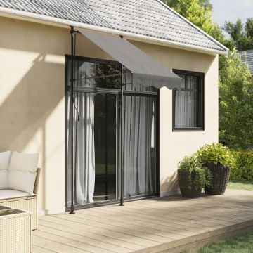 Gossi copertina retractabila, antracit, 100x150 cm, textil si otel