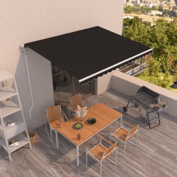 Gossi copertina retractabila automat, antracit, 400x350 cm