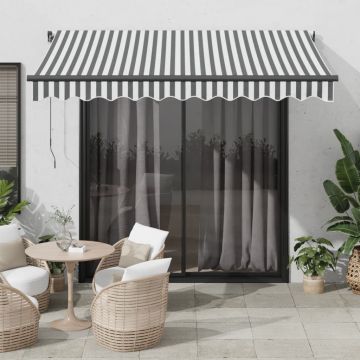 Gossi copertina retractabila automat, antracit/alb, 300x250 cm