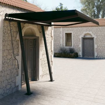 Gossi copertina retractabila automat cu stalpi, antracit, 3x2,5 m