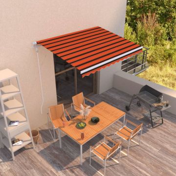 Gossi copertina retractabila automat, portocaliu/maro, 300x250 cm