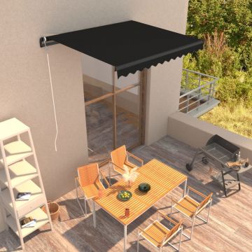 Gossi copertina retractabila manual, antracit, 300 x 250 cm