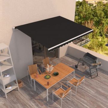 Gossi copertina retractabila manual, antracit, 400x350 cm