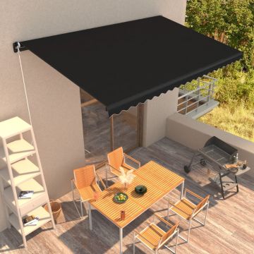 Gossi copertina retractabila manual, antracit, 450 x 300 cm