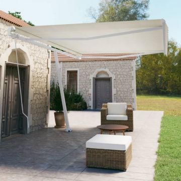 Gossi copertina retractabila manual autonoma, crem, 500x350 cm