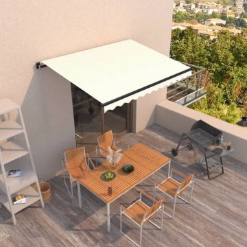 Gossi copertina retractabila manual, crem, 350x250 cm