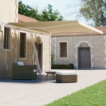 Gossi copertina retractabila manual, crem, 400x300 cm