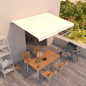 Gossi copertina retractabila manual, crem, 400x350 cm