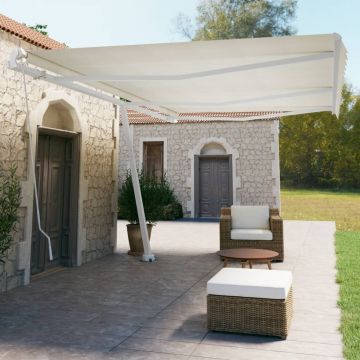 Gossi copertina retractabila manual, crem, 600x350 cm