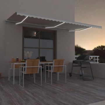 Gossi copertina retractabila manual cu led, crem, 600x350 cm