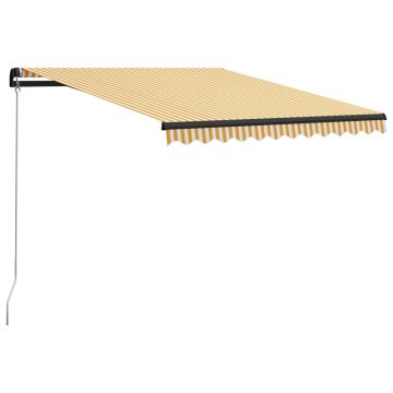 Gossi copertina retractabila manual, galben si alb, 300 x 250 cm