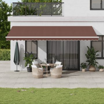 Gossi copertina retractabila manual, maro, 600x350 cm