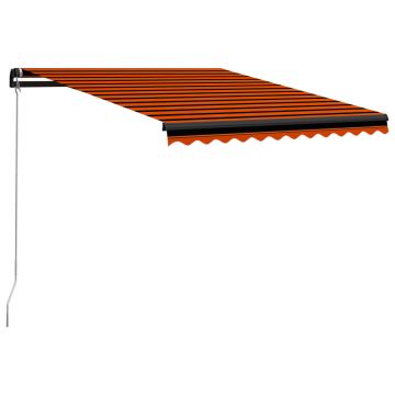 Gossi copertina retractabila manual, portocaliu/maro, 300 x 250 cm