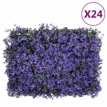  Gossi gard din frunze artificiale, 24 buc., violet, 40x60 cm