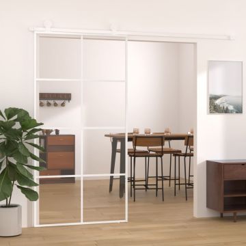 Gossi usa glisanta, alb, 102,5x205 cm, sticla esg si aluminiu