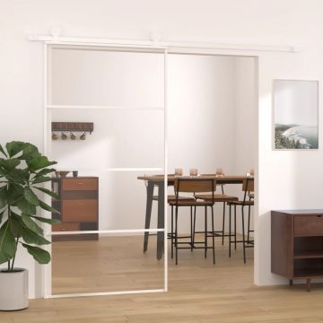 Gossi usa glisanta, alb, 102,5x205 cm, sticla esg si aluminiu