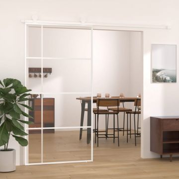 Gossi usa glisanta, alb, 102,5x205 cm, sticla esg si aluminiu