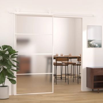 Gossi usa glisanta, alb, 102,5x205 cm, sticla mata esg si aluminiu