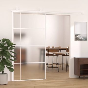 Gossi usa glisanta, alb, 102,5x205 cm, sticla mata esg si aluminiu