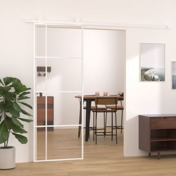 Gossi usa glisanta, alb, 76x205 cm, sticla esg si aluminiu