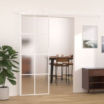 Gossi usa glisanta, alb, 76x205 cm, sticla mata esg si aluminiu