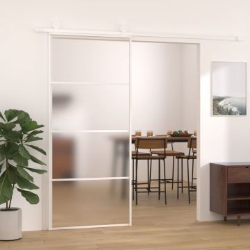 Gossi usa glisanta, alb, 90x205 cm, sticla esg mata si aluminiu