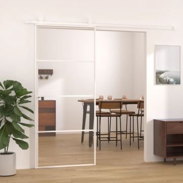 Gossi usa glisanta, alb, 90x205 cm, sticla esg si aluminiu