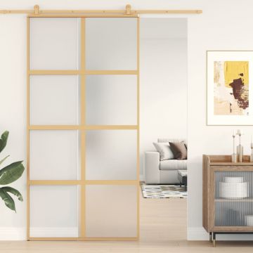 Gossi usa glisanta, auriu, 102,5x205 cm, sticla esg mata si aluminiu