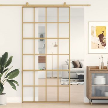 Gossi usa glisanta, auriu, 102,5x205 cm, sticla esg mata si aluminiu