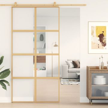 Gossi usa glisanta, auriu, 102,5x205 cm, sticla esg mata si aluminiu